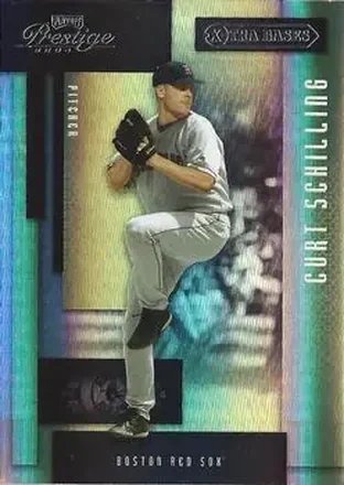 2004 Playoff Prestige - Xtra Bases Black #9 - Curt Schilling - Boston Red Sox