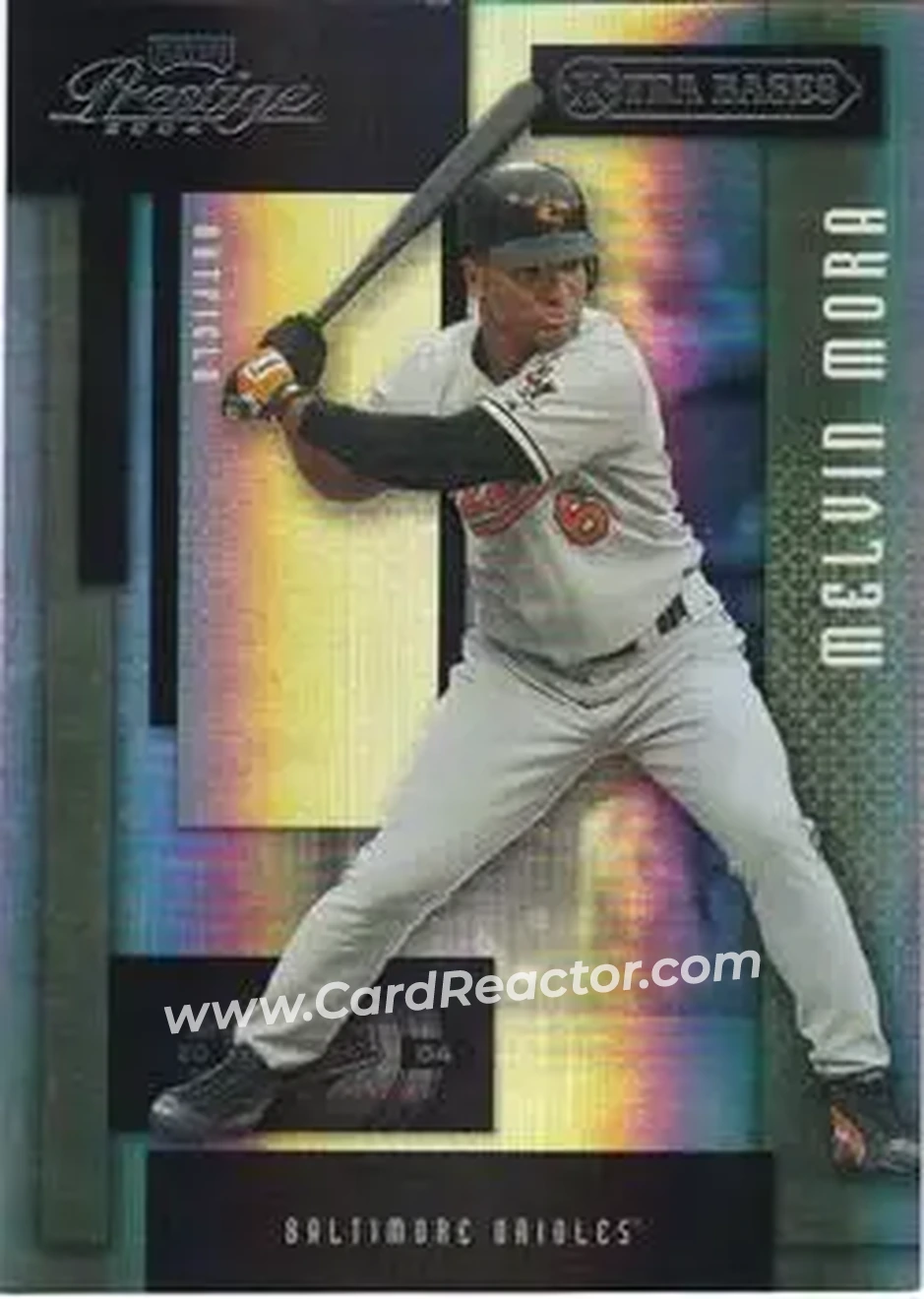2004 Playoff Prestige - Xtra Bases Black #27 - Melvin Mora - Baltimore Orioles - Front