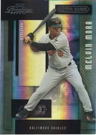 2004 Playoff Prestige - Xtra Bases Black #27 - Melvin Mora - Baltimore Orioles