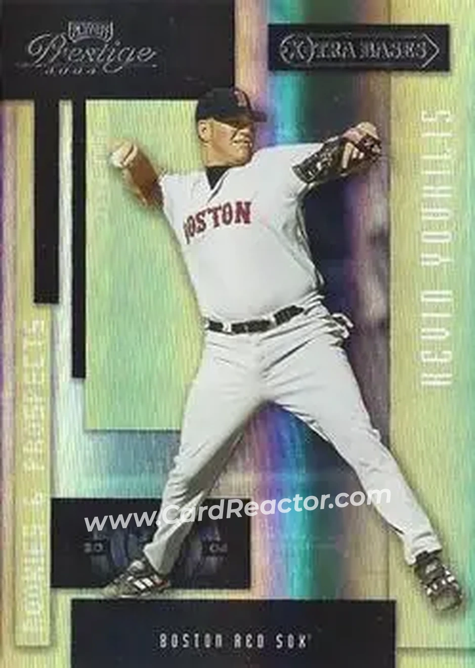 2004 Playoff Prestige - Xtra Bases Black #32 - Kevin Youkilis - Boston Red Sox - Front
