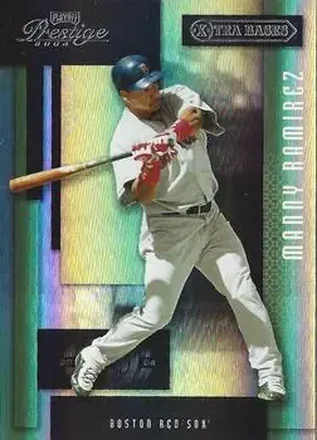 2004 Playoff Prestige - Xtra Bases Black #33 - Manny Ramirez - Boston Red Sox