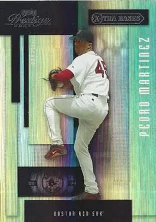 2004 Playoff Prestige - Xtra Bases Black #35 - Pedro Martinez - Boston Red Sox