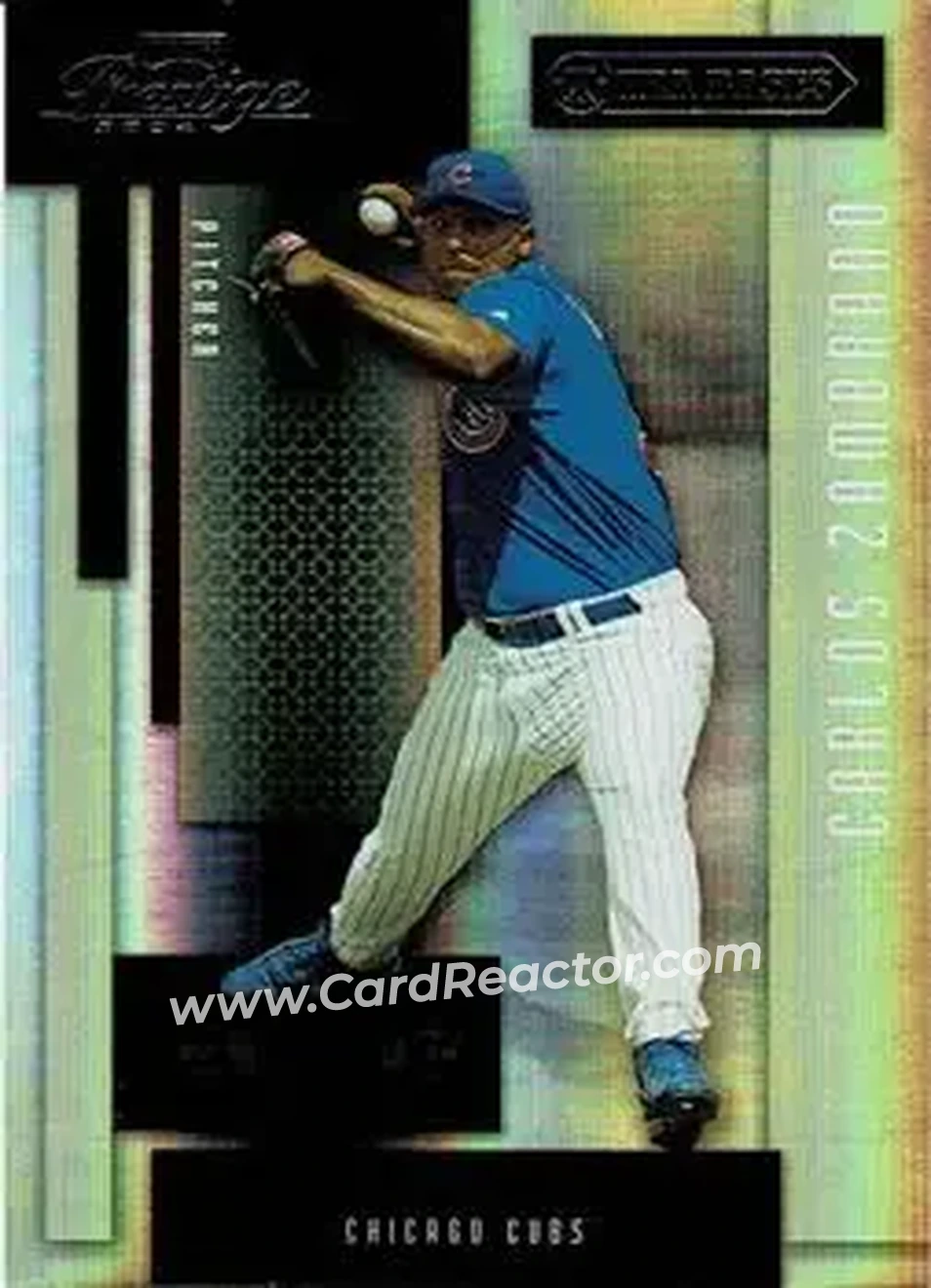 2004 Playoff Prestige - Xtra Bases Black #39 - Carlos Zambrano - Chicago Cubs - Front