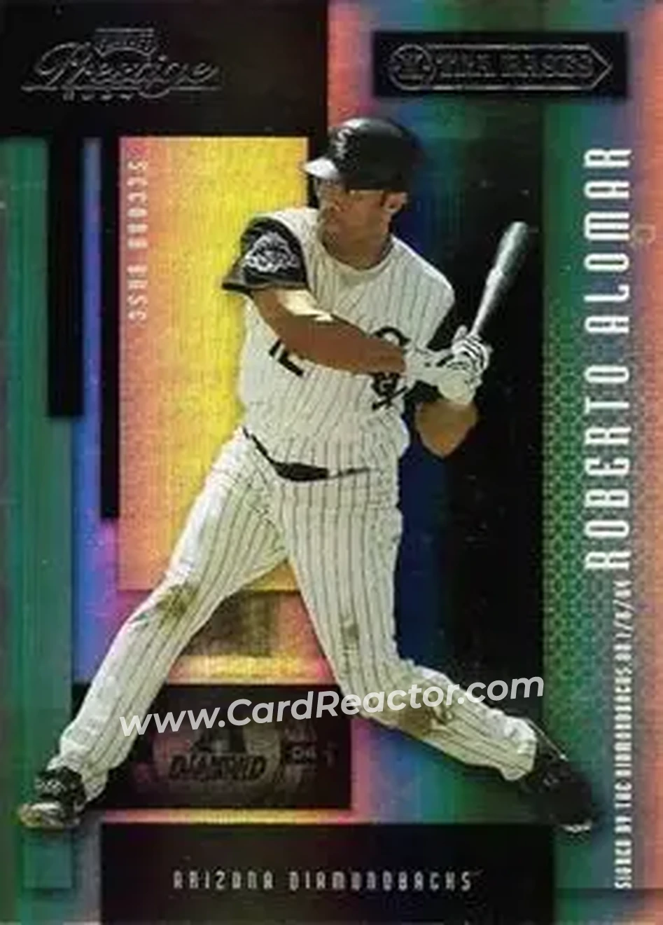 2004 Playoff Prestige - Xtra Bases Black #51 - Roberto Alomar - Arizona Diamondbacks - Front