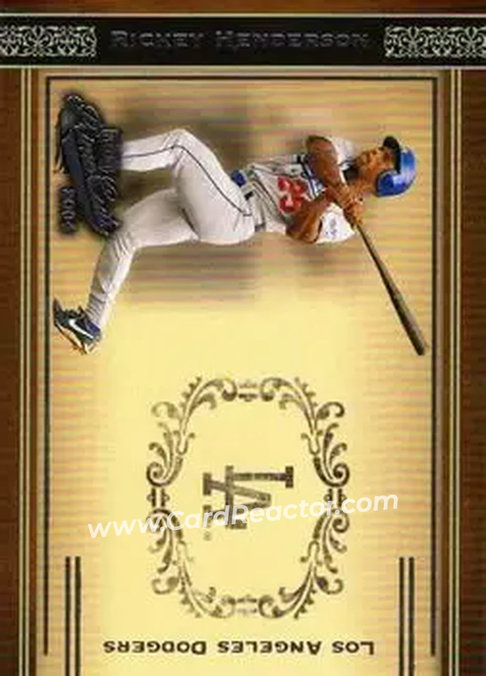 2004 Playoff Prime Cuts #13 - Rickey Henderson - Los Angeles Dodgers - Front