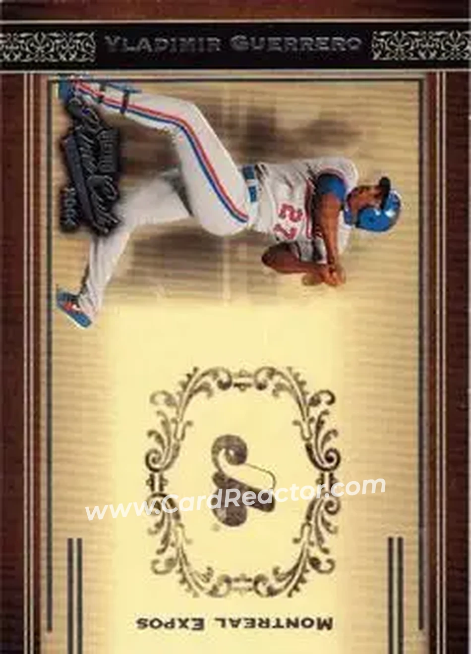 2004 Playoff Prime Cuts #28 - Vladimir Guerrero - Montreal Expos - Front
