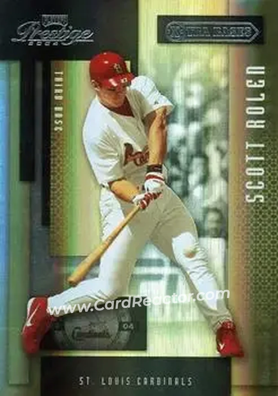 2004 Playoff Prestige - Xtra Bases Black #156 - Scott Rolen - St. Louis Cardinals - Front