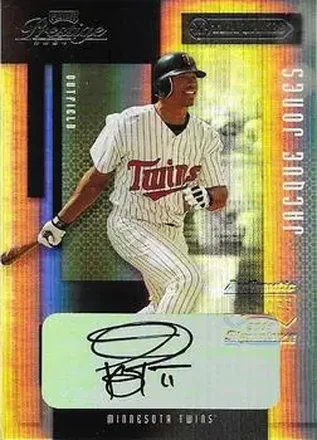 2004 Playoff Prestige - Xtra Bases Black Autographs #106 - Jacque Jones - Minnesota Twins