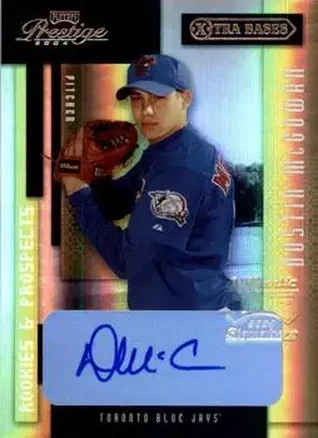 2004 Playoff Prestige - Xtra Bases Black Autographs #195 - Dustin McGowan - Toronto Blue Jays