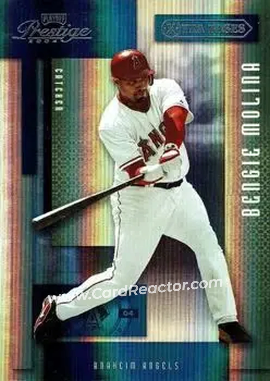 2004 Playoff Prestige - Xtra Bases Green #1 - Bengie Molina - Anaheim Angels - Front