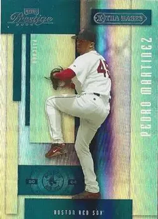 2004 Playoff Prestige - Xtra Bases Green #35 - Pedro Martinez - Boston Red Sox