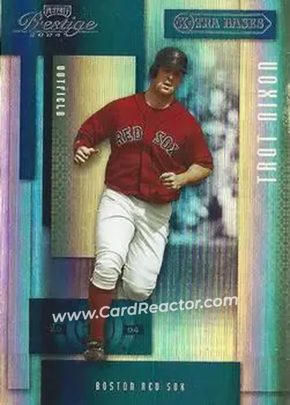 2004 Playoff Prestige - Xtra Bases Green #36 - Trot Nixon - Boston Red Sox - Front