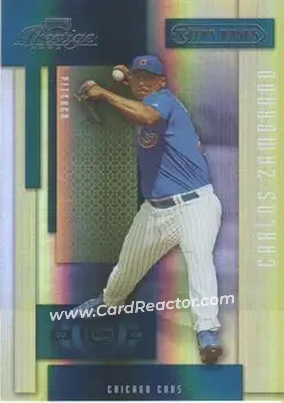 2004 Playoff Prestige - Xtra Bases Green #39 - Carlos Zambrano - Chicago Cubs - Front