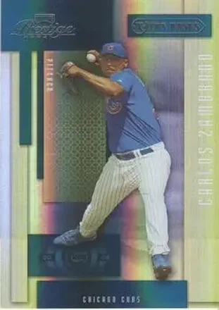 2004 Playoff Prestige - Xtra Bases Green #39 - Carlos Zambrano - Chicago Cubs