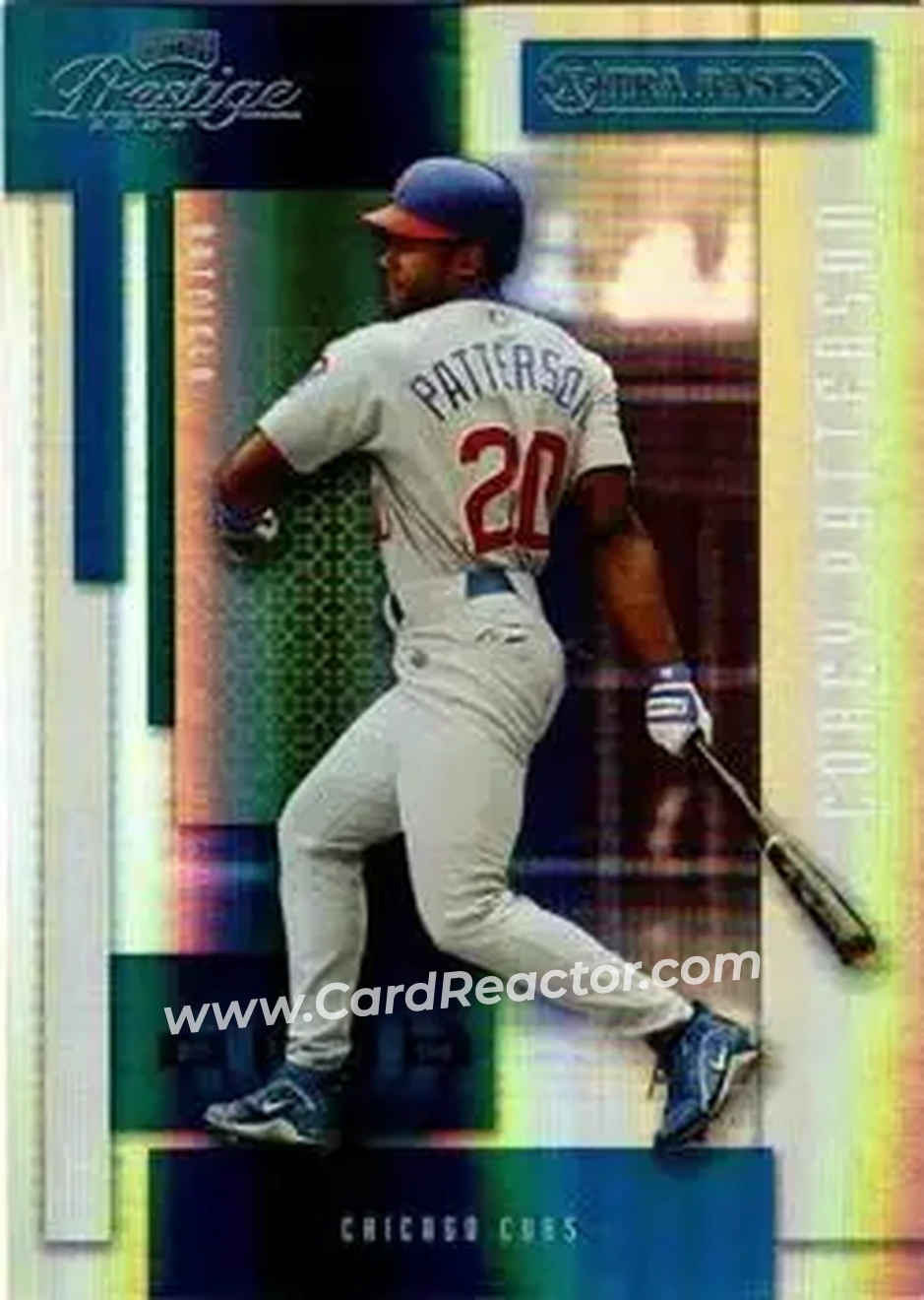 2004 Playoff Prestige - Xtra Bases Green #40 - Corey Patterson - Chicago Cubs - Front