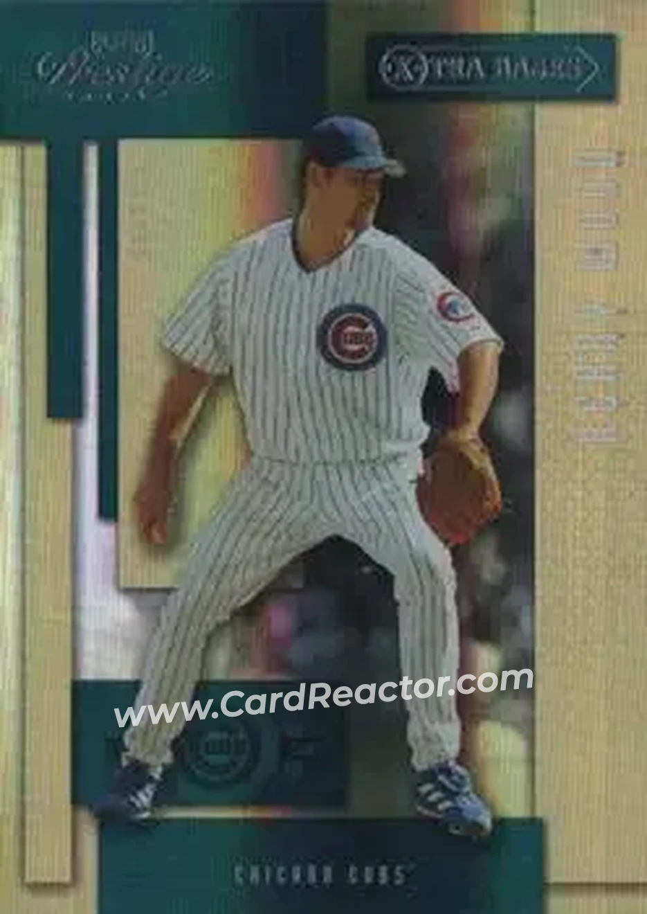 2004 Playoff Prestige - Xtra Bases Green #42 - Kerry Wood - Chicago Cubs - Front
