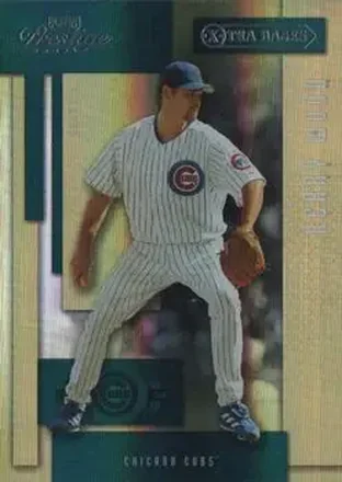 2004 Playoff Prestige - Xtra Bases Green #42 - Kerry Wood - Chicago Cubs