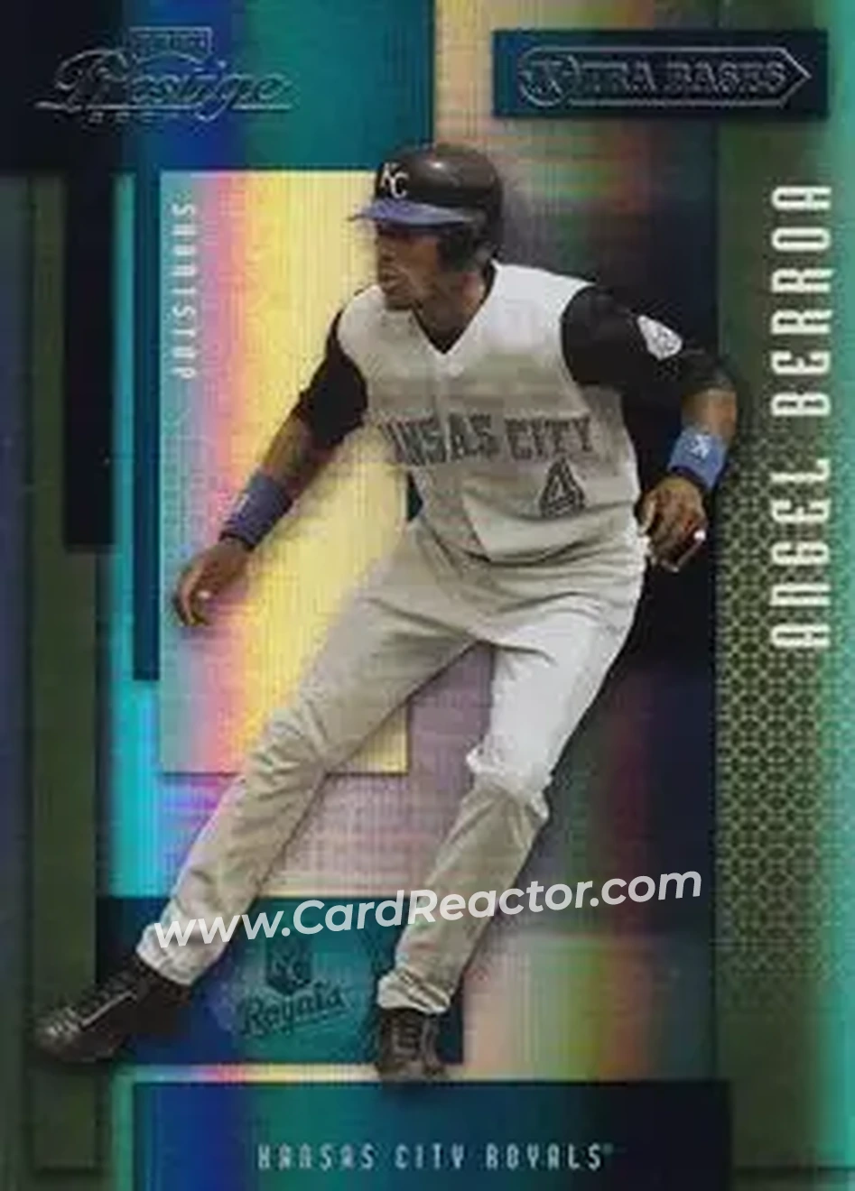 2004 Playoff Prestige - Xtra Bases Green #89 - Angel Berroa - Kansas City Royals - Front