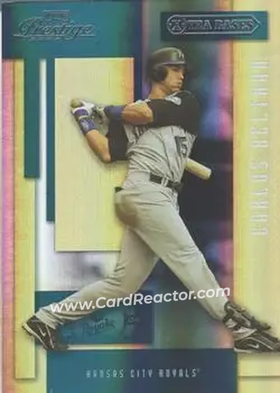 2004 Playoff Prestige - Xtra Bases Green #90 - Carlos Beltran - Kansas City Royals - Front