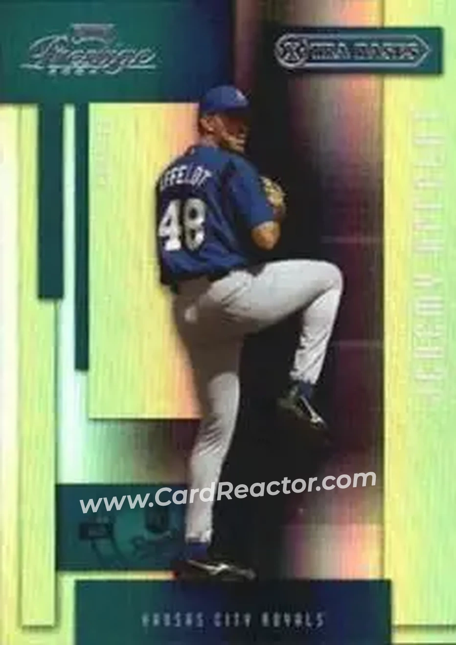 2004 Playoff Prestige - Xtra Bases Green #91 - Jeremy Affeldt - Kansas City Royals - Front
