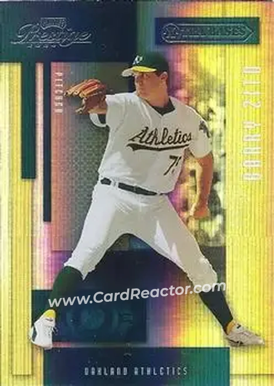 2004 Playoff Prestige - Xtra Bases Green #132 - Barry Zito - Oakland Athletics - Front