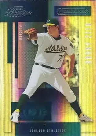 2004 Playoff Prestige - Xtra Bases Green #132 - Barry Zito - Oakland Athletics