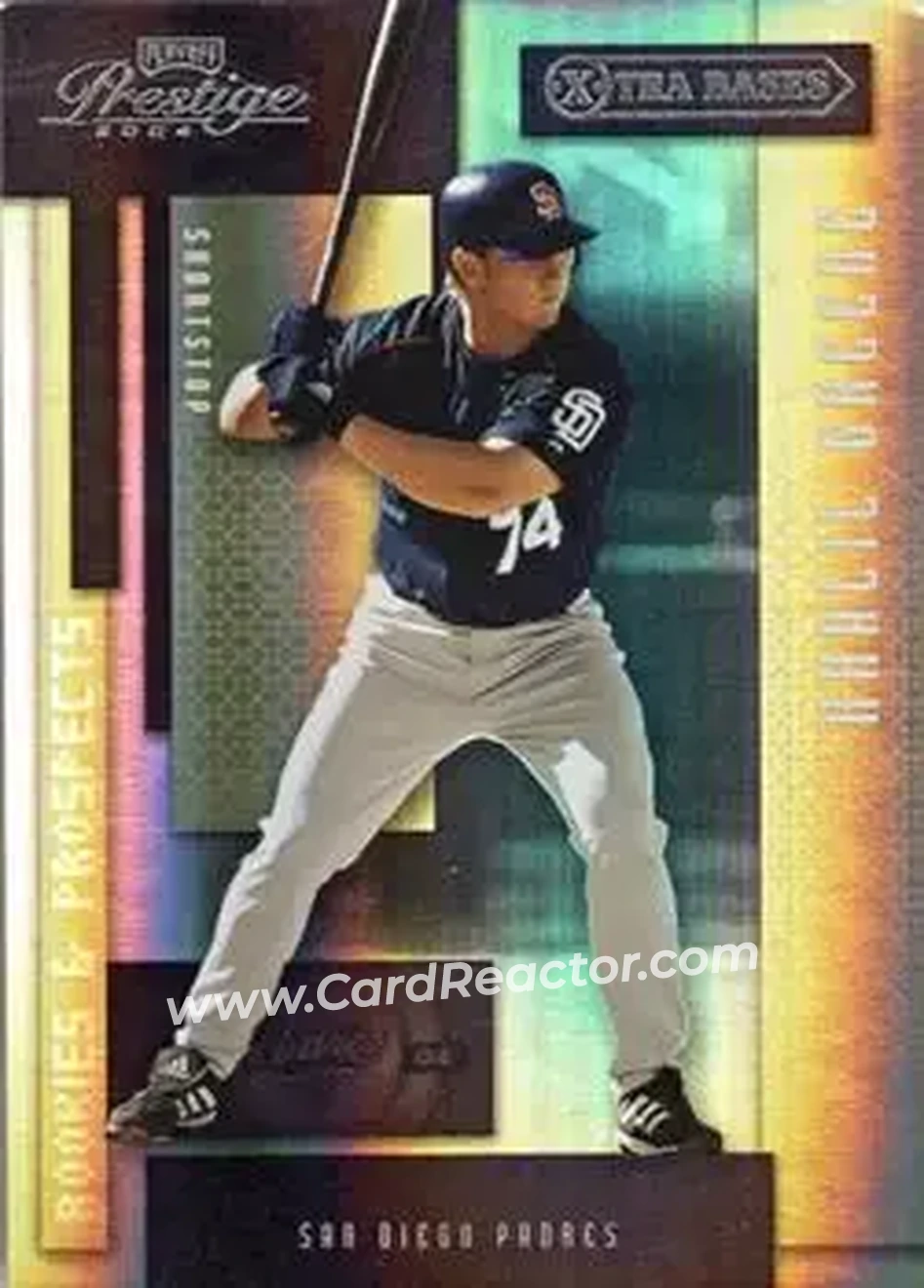 2004 Playoff Prestige - Xtra Bases Green #162 - Khalil Greene - San Diego Padres - Front