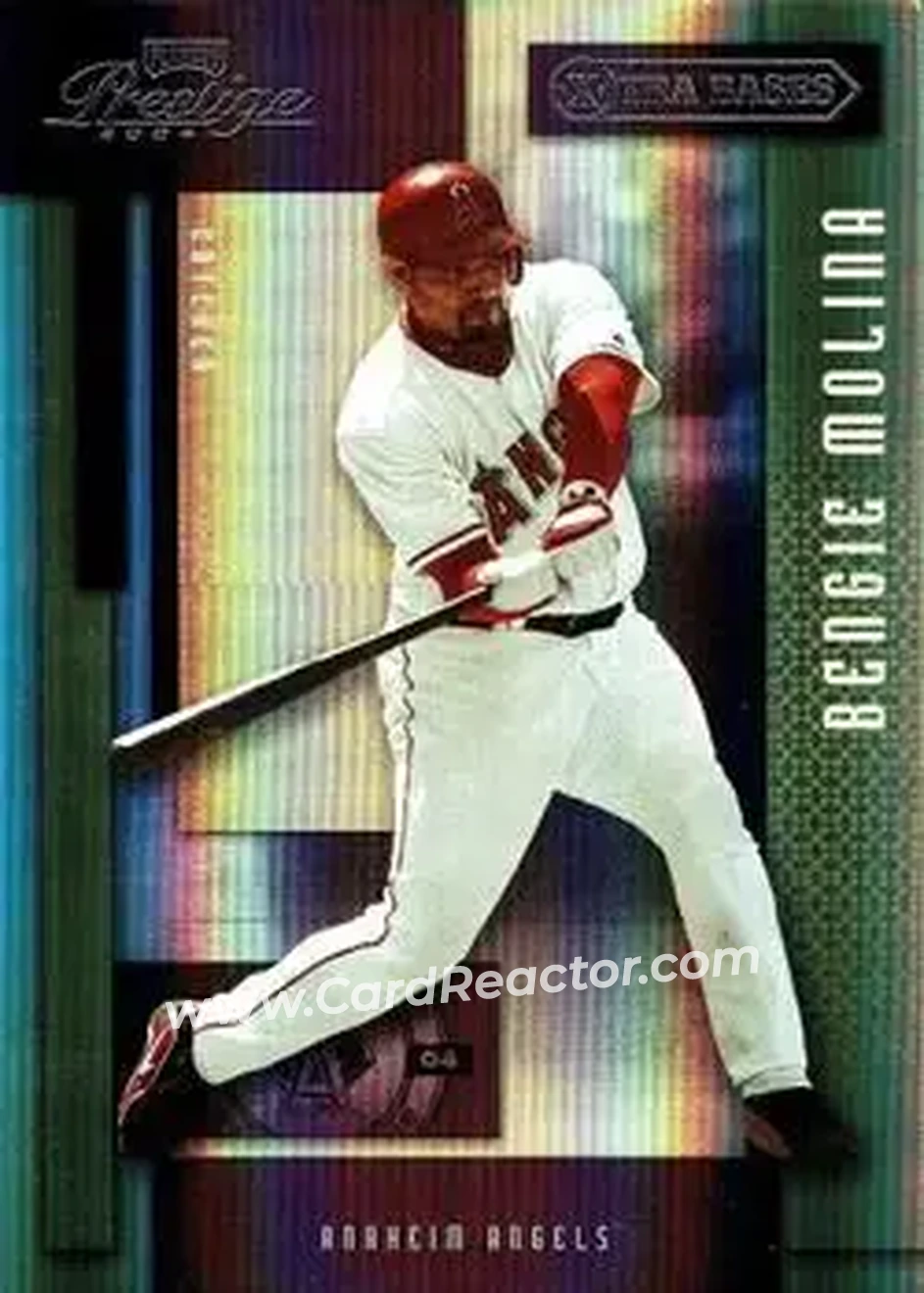 2004 Playoff Prestige - Xtra Bases Purple #1 - Bengie Molina - Anaheim Angels - Front