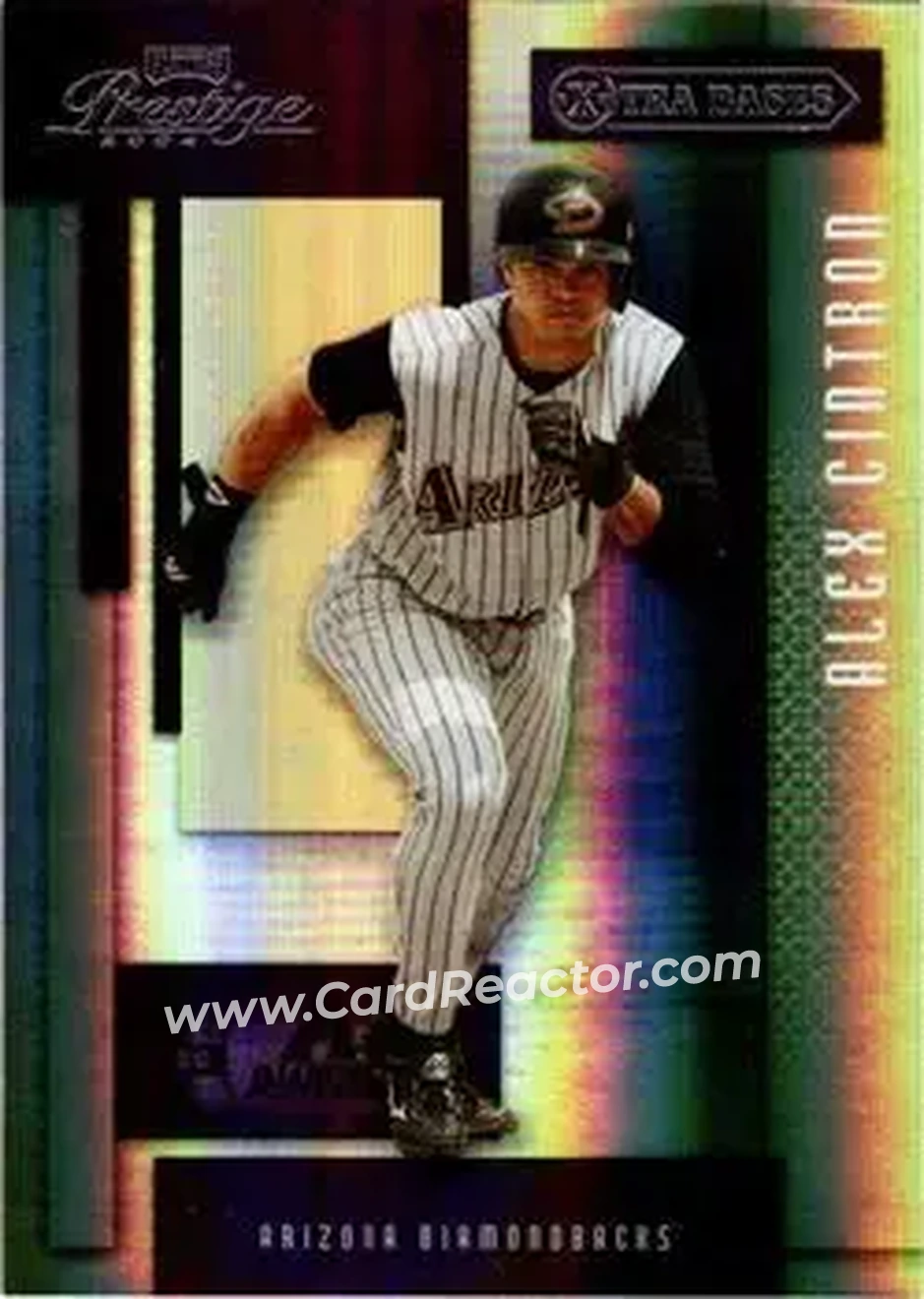 2004 Playoff Prestige - Xtra Bases Purple #7 - Alex Cintron - Arizona Diamondbacks - Front