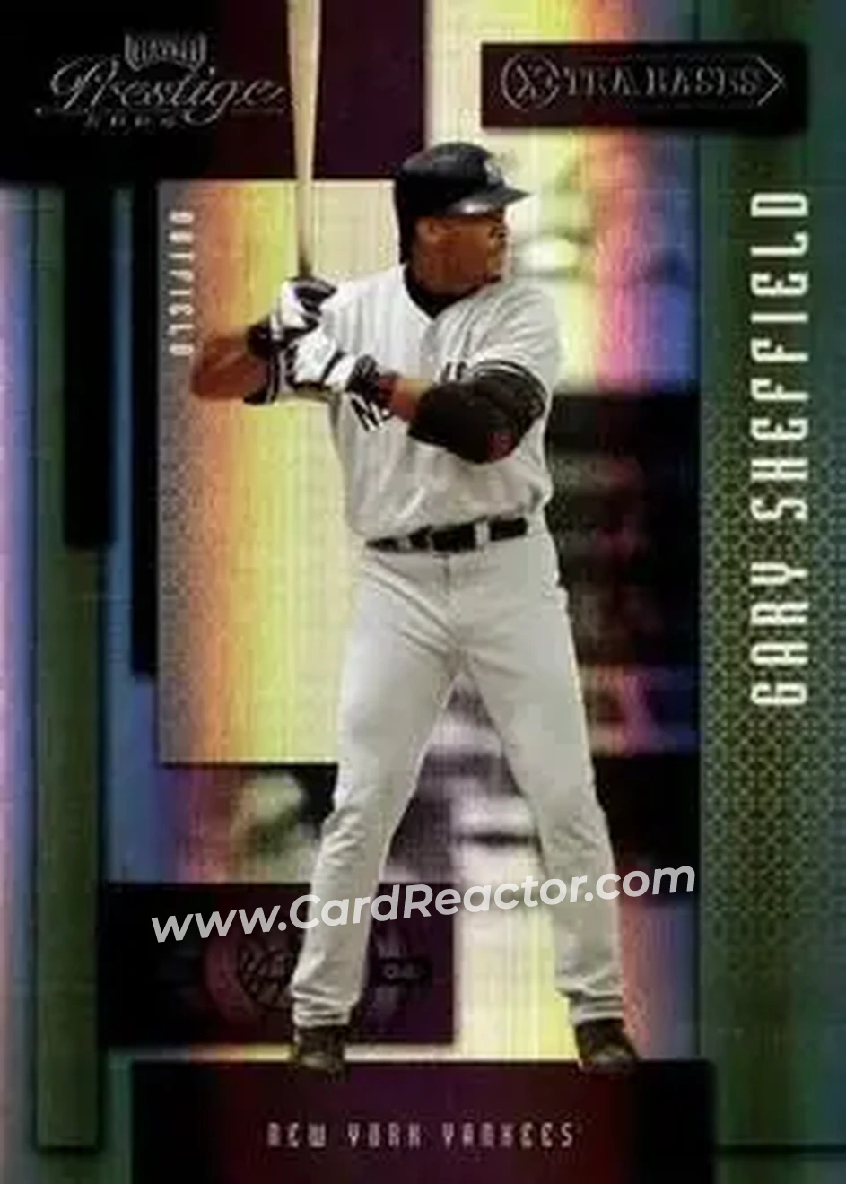 2004 Playoff Prestige - Xtra Bases Purple #17 - Gary Sheffield - New York Yankees - Front