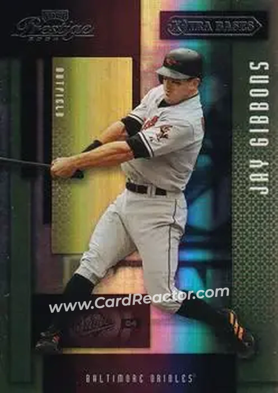 2004 Playoff Prestige - Xtra Bases Purple #25 - Jay Gibbons - Baltimore Orioles - Front