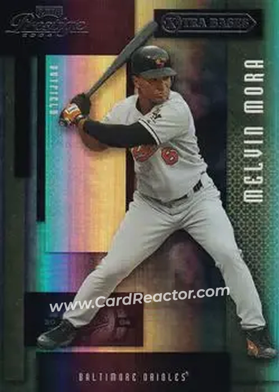 2004 Playoff Prestige - Xtra Bases Purple #27 - Melvin Mora - Baltimore Orioles - Front