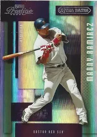 2004 Playoff Prestige - Xtra Bases Purple #33 - Manny Ramirez - Boston Red Sox