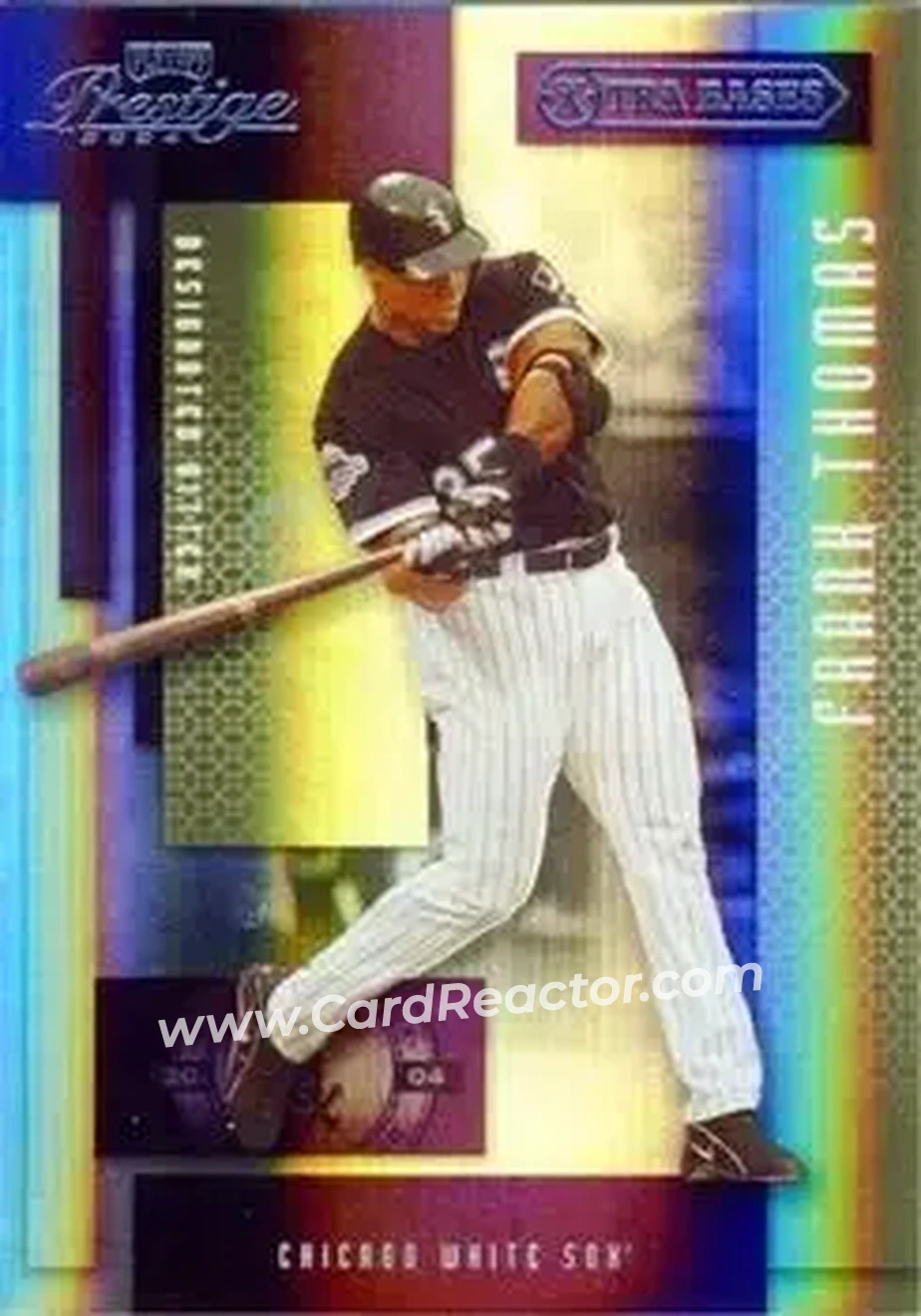 2004 Playoff Prestige - Xtra Bases Purple #48 - Frank Thomas - Chicago White Sox - Front