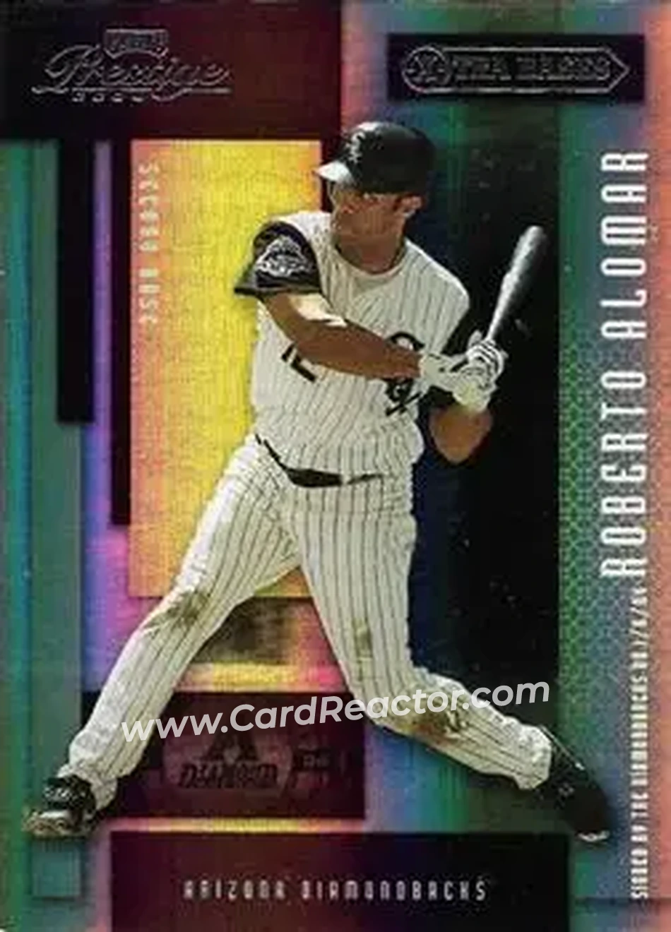 2004 Playoff Prestige - Xtra Bases Purple #51 - Roberto Alomar - Arizona Diamondbacks - Front