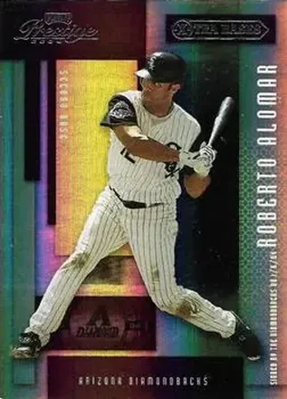 2004 Playoff Prestige - Xtra Bases Purple #51 - Roberto Alomar - Arizona Diamondbacks