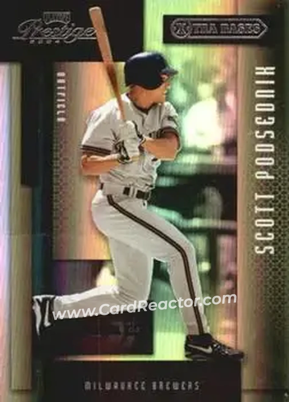 2004 Playoff Prestige - Xtra Bases Purple #104 - Scott Podsednik - Milwaukee Brewers - Front