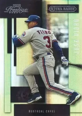 2004 Playoff Prestige - Xtra Bases Purple #112 - Jose Vidro - Montreal Expos
