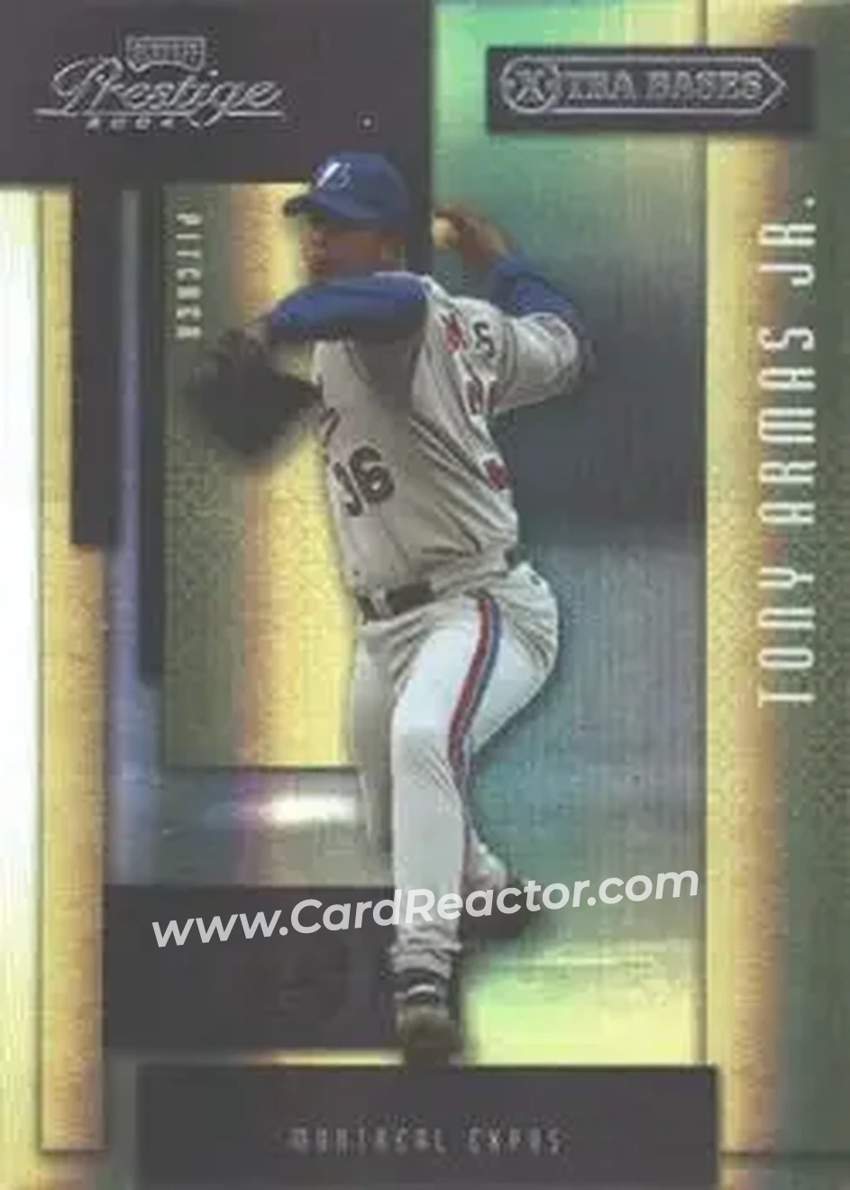 2004 Playoff Prestige - Xtra Bases Purple #115 - Tony Armas, Jr. - Montreal Expos - Front