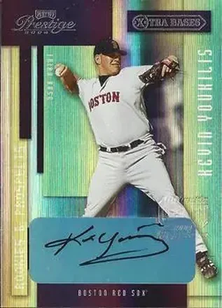 2004 Playoff Prestige - Xtra Bases Purple Autographs #32 - Kevin Youkilis - Boston Red Sox