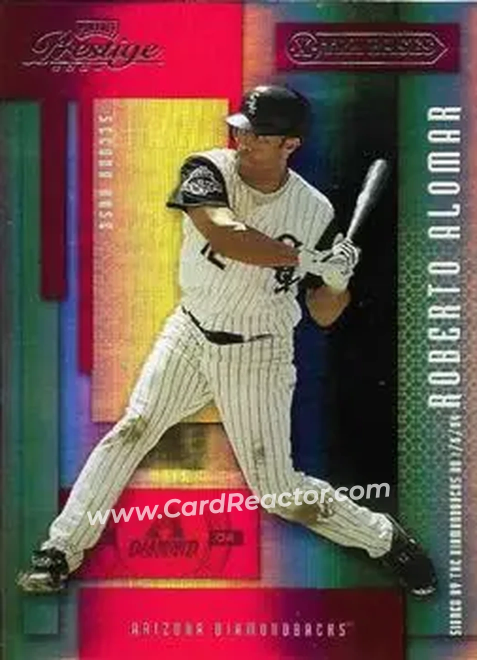 2004 Playoff Prestige - Xtra Bases Red #51 - Roberto Alomar - Arizona Diamondbacks - Front