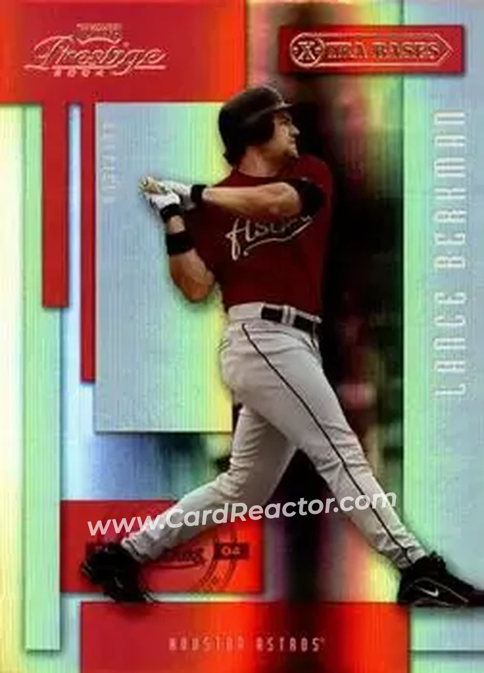 2004 Playoff Prestige - Xtra Bases Red #85 - Lance Berkman - Houston Astros - Front