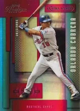 2004 Playoff Prestige - Xtra Bases Red #114 - Orlando Cabrera - Montreal Expos