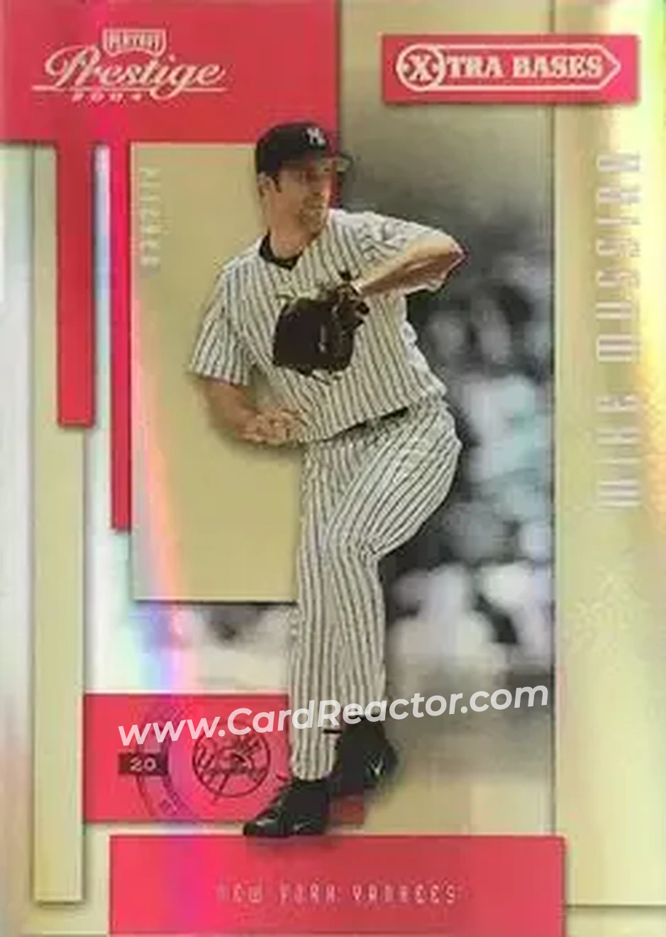 2004 Playoff Prestige - Xtra Bases Red #131 - Mike Mussina - New York Yankees - Front
