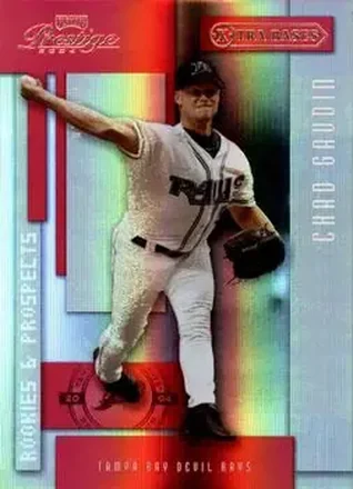 2004 Playoff Prestige - Xtra Bases Red #182 - Chad Gaudin - Tampa Bay Devil Rays