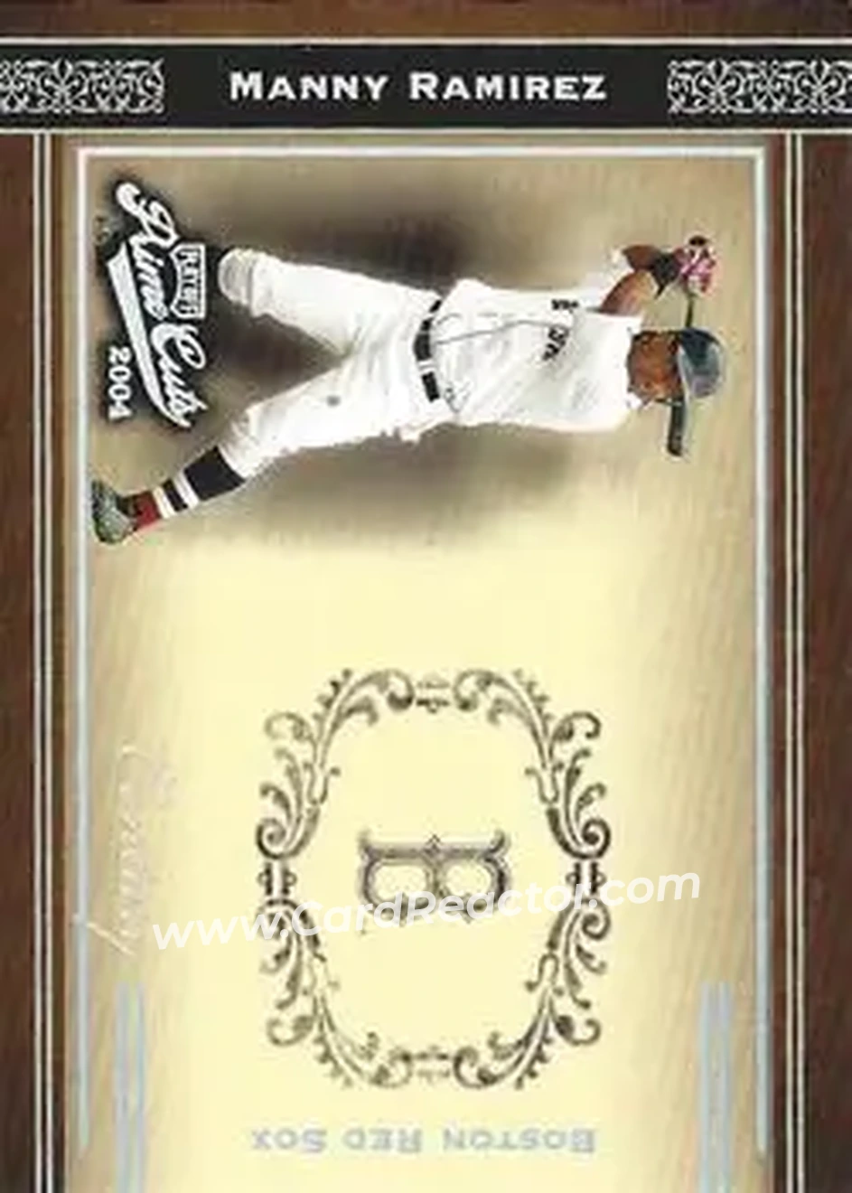 2004 Playoff Prime Cuts - Century #12 - Manny Ramirez - Boston Red Sox - Front