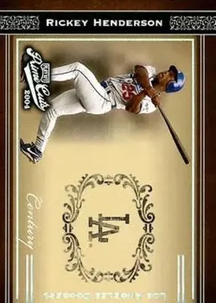 2004 Playoff Prime Cuts - Century #13 - Rickey Henderson - Los Angeles Dodgers