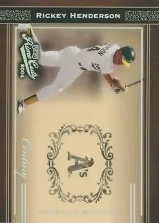 2004 Playoff Prime Cuts - Century #44 - Rickey Henderson - Oakland Athletics