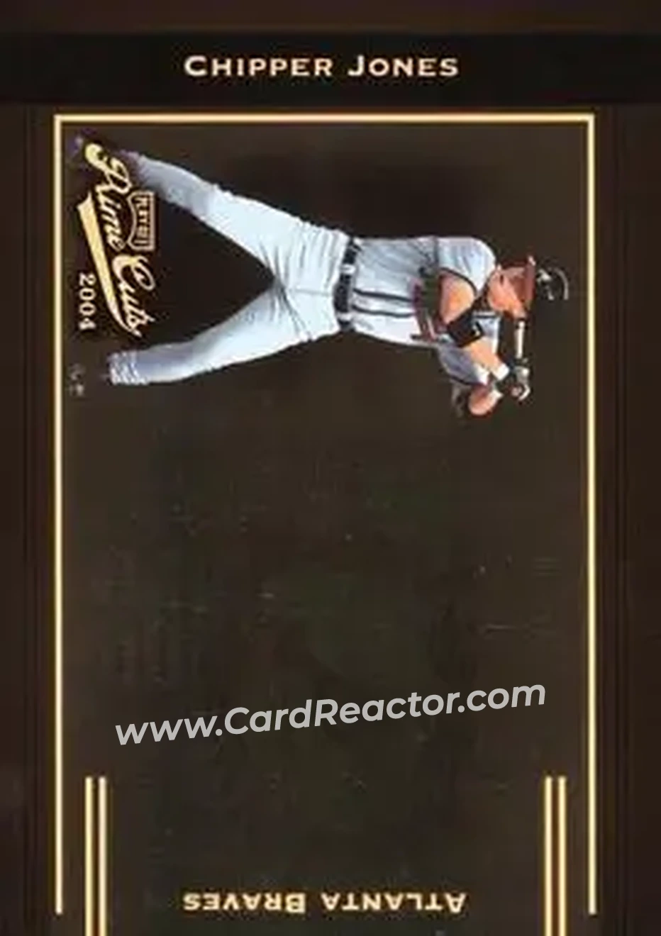 2004 Playoff Prime Cuts - Century Gold #29 - Chipper Jones - Atlanta Braves - Front