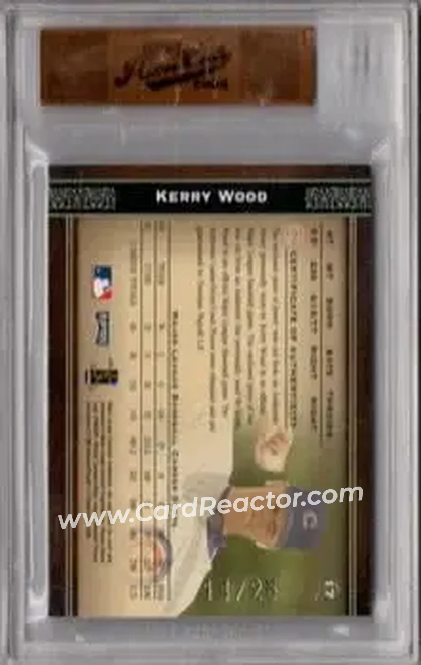 2004 Playoff Prime Cuts - Material Combos #17 - Kerry Wood - Chicago Cubs - Back
